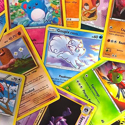 Lots Pokémon fait maison : Lot de 50 Cartes françaises sans Doubles + 3 Cartes Brillantes Cadeau ! - FR