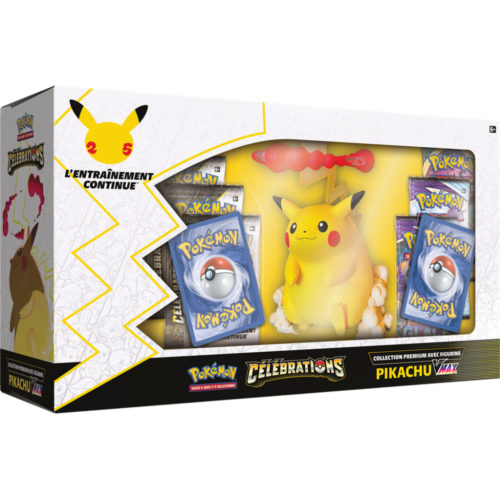 Pokémon – Coffret – EB7.5 Célébrations 25 Ans – Premium Figurine Pikachu VMAXé