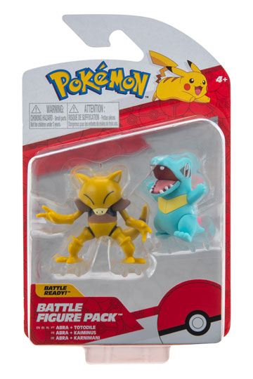 Figurine Pokémon Kaiminus & Abra - 5cm
