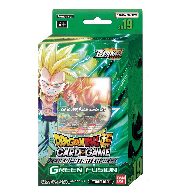 Deck de Démarrage Dragon Ball Super Card Game SD19 - Green Fusion