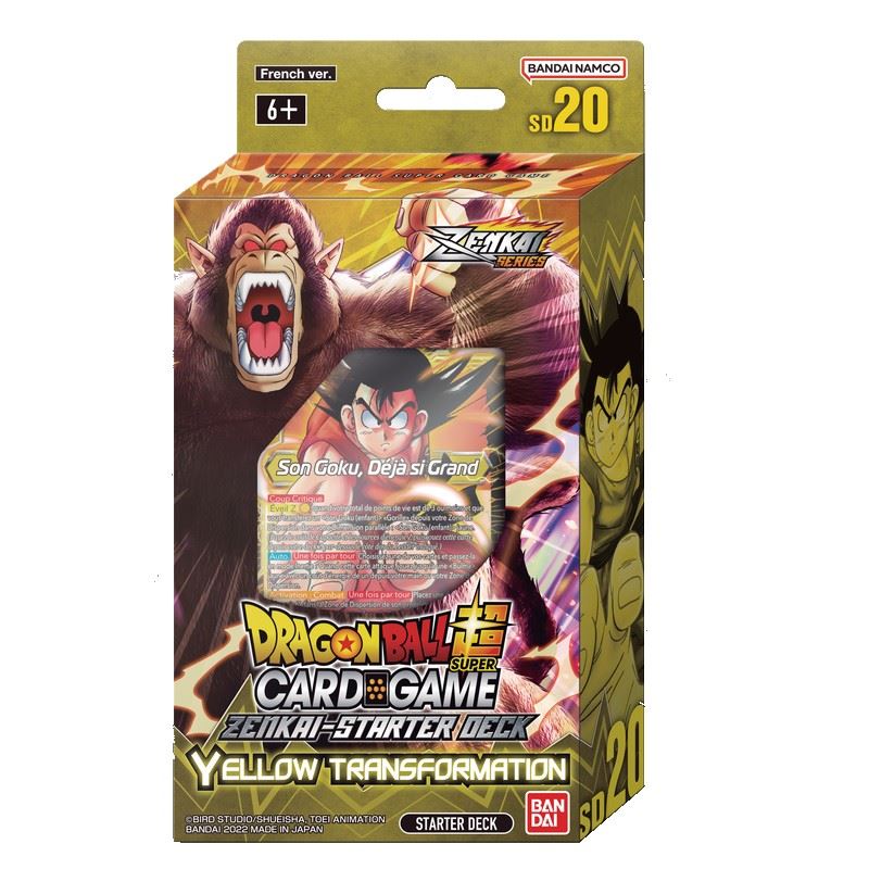 Deck de Démarrage Dragon Ball Super Card Game SD20 – Yellow Transformation