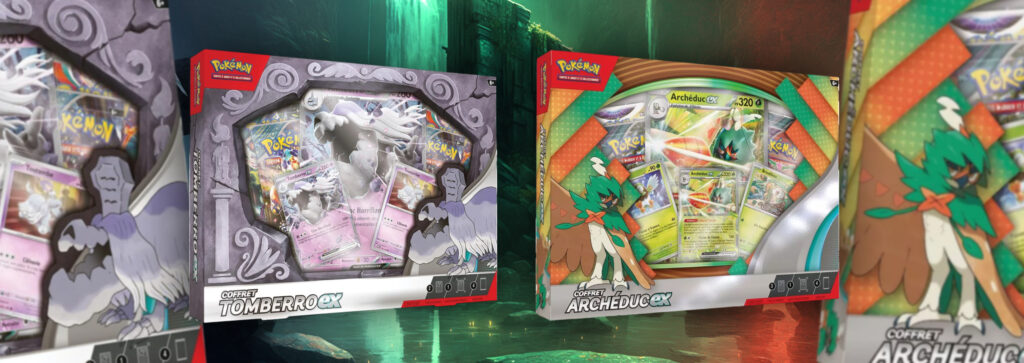 Pokémon Coffret Tomberro-ex et Coffret Archéduc‑ex