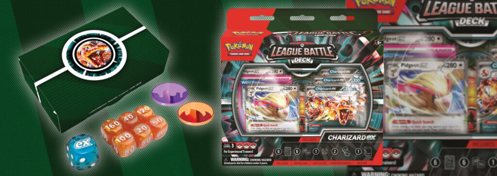 Pokémon Deck Combat De Ligue Dracaufeu-ex et Roucarnage-ex