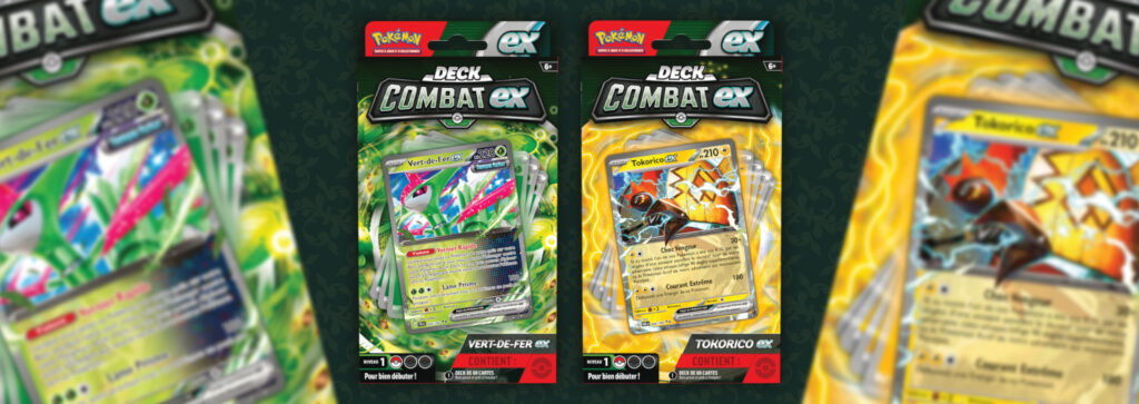 Pokémon Deck Combat Vert-de-Fer-ex et Tokorico-ex