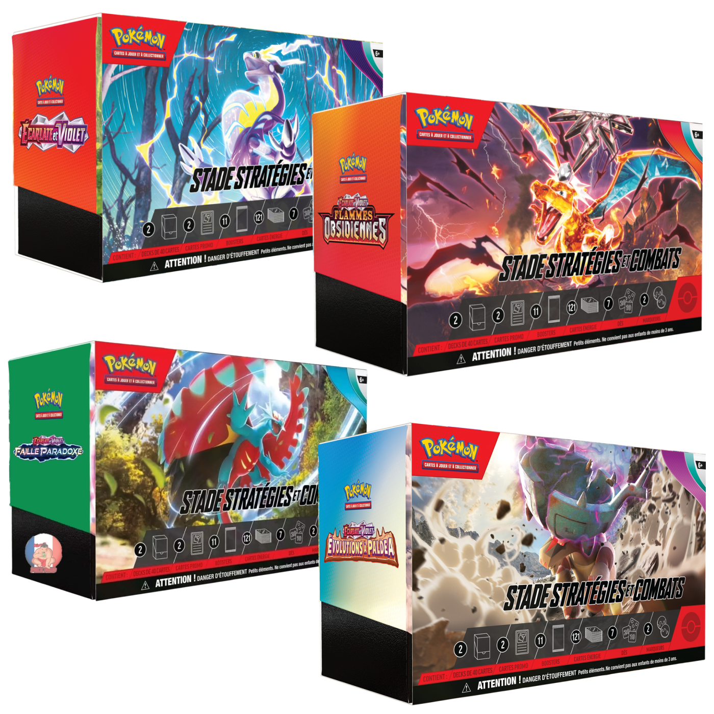 Bundle Pokemon STADE STRATÉGIES ET COMBATS EV01 + EV02+ EV03+ EV04
