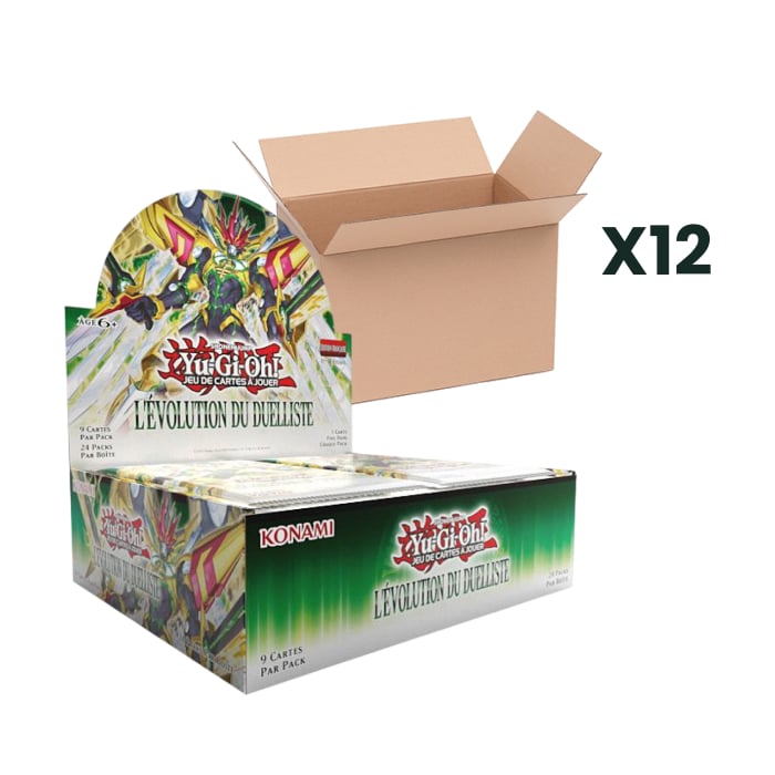 Yu-Gi-Oh - Carton de 12 Displays - L'Evolution du Duelliste - DUAD - Case de Boite de 24 boosters en français