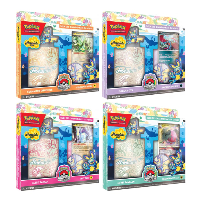 Pokémon - Pack de 4 Deck des Championnats du Monde 2024 Honolulu - en Français