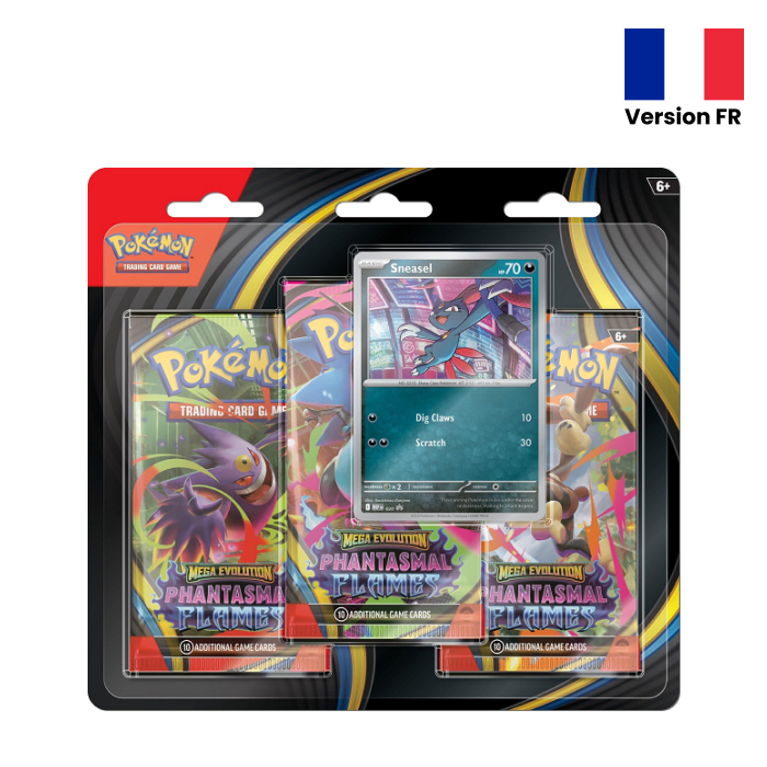 Pokémon - Tripack - Flammes Fantasmagoriques - Farfuret - ME02 - en français