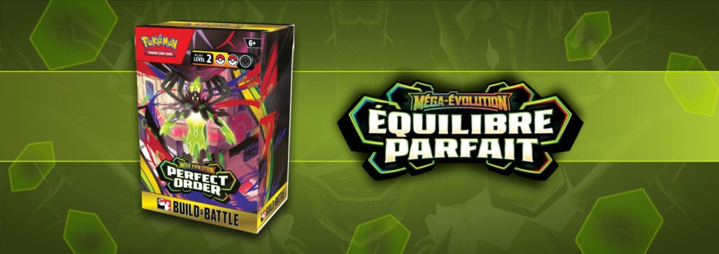 Kit avant première Méga-Évolution - ME03
Sortie prévue le 14 Mars 2026