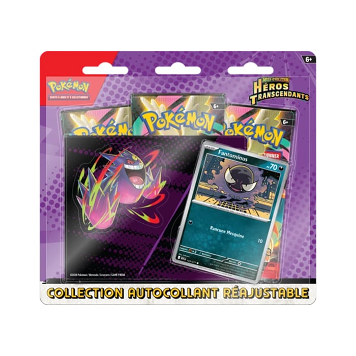 Pokémon - Tripack - Fantominus - Héros Transcendants - ME2.5 - Tech Sticker en français