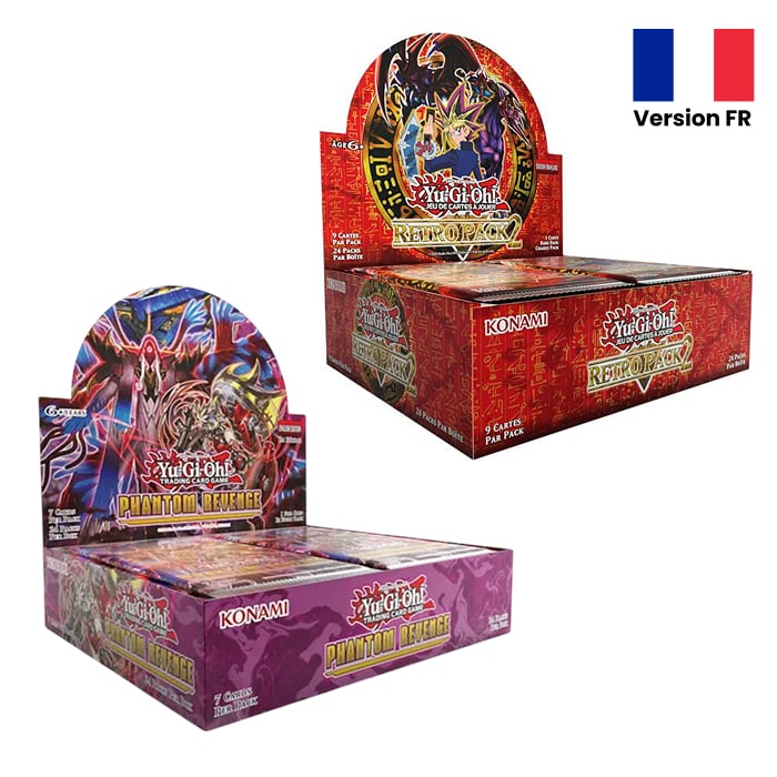 Yu-Gi-Oh - Pack - 1 Display Retro Pack 2 (RP02) + 1 Display La Vengeance Fantôme (PHRE) - en français