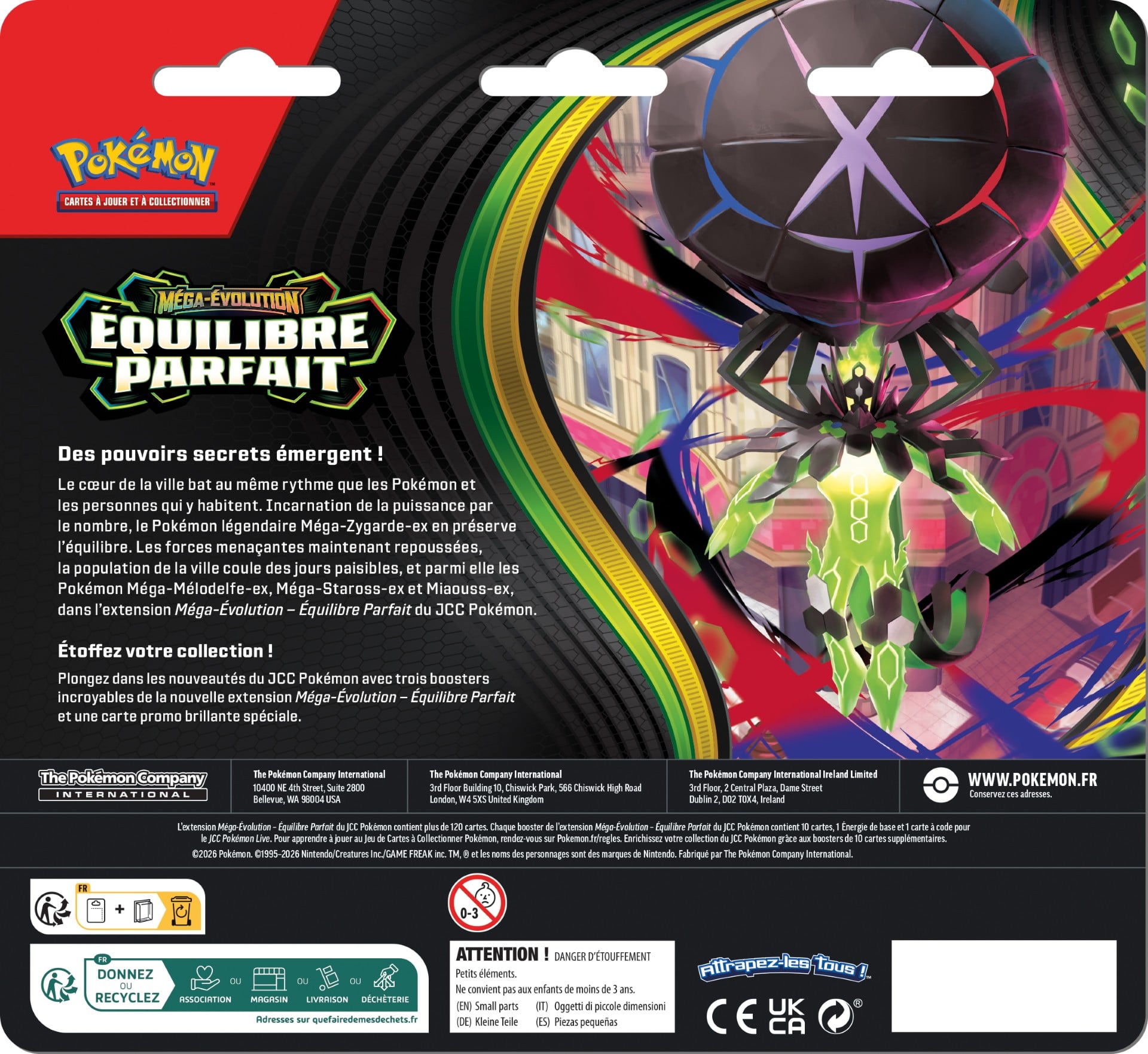 Pokémon - Tripack - Equilibre parfait - ME03 (modèle aléatoire) - en français