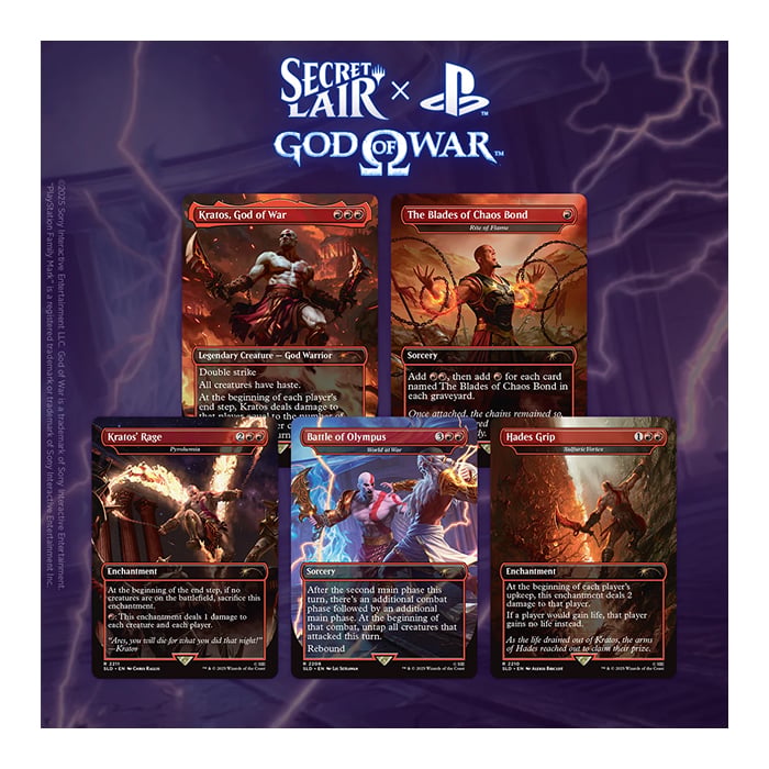 Magic The Gathering - Secret Lair - God of War : Greek (Non-Foil) - en anglais