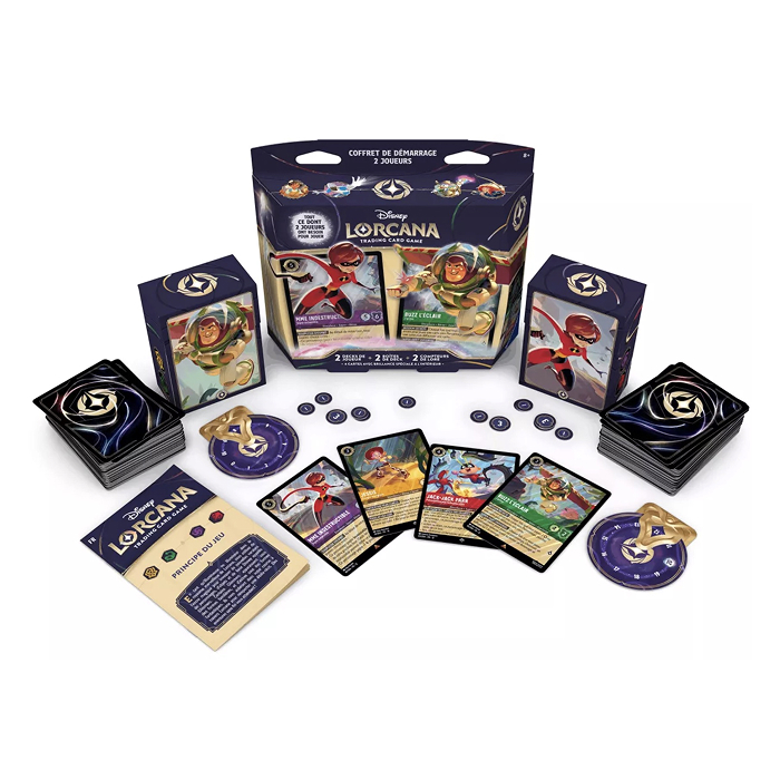 Lorcana - Coffret de démarrage 2 joueurs - Double Deck Madame Indestructible et Buzz l'Eclair - en français