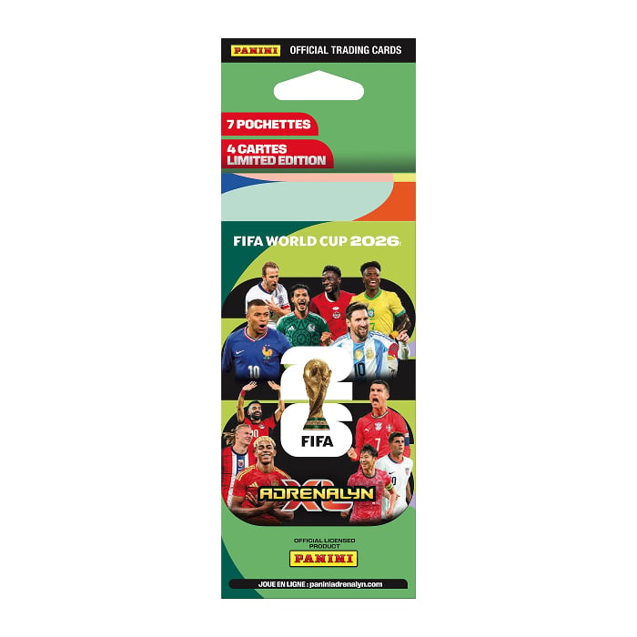 Panini - Blister 7 Pochettes - Coupe du Monde de la FIFA 2026 - Adrenalyn XL - en français