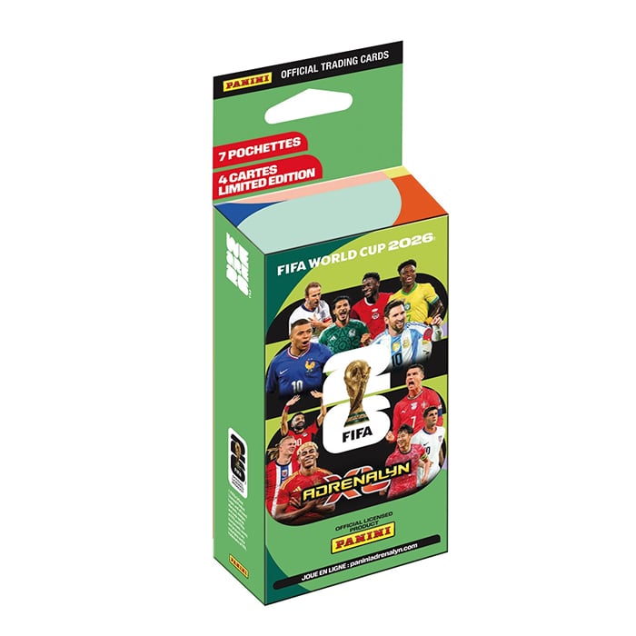 Panini - Blister 7 Pochettes - Coupe du Monde de la FIFA 2026 - Adrenalyn XL - en français