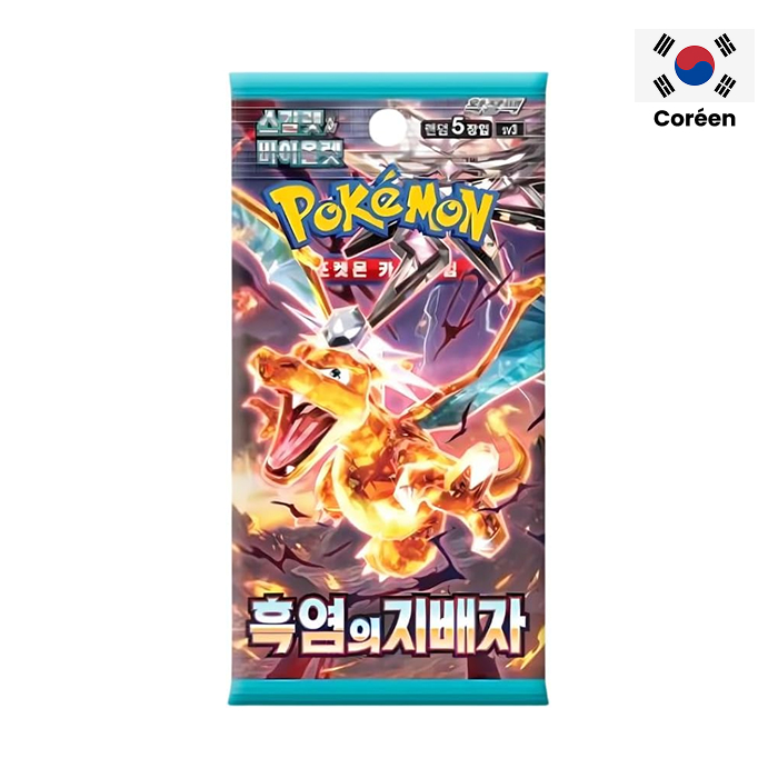 Pokémon - Display - Ruler of Black Flame - SV3 - Boîte de 30 Boosters en coréen
