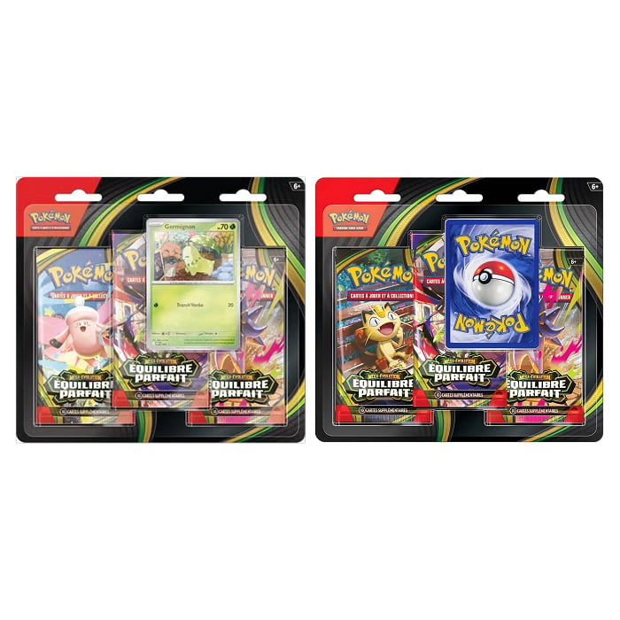 Pokémon - Pack - Duo de Tripack Equilibre Parfait ME03 + 1 display Equilibre Parfait ME03 - en français
