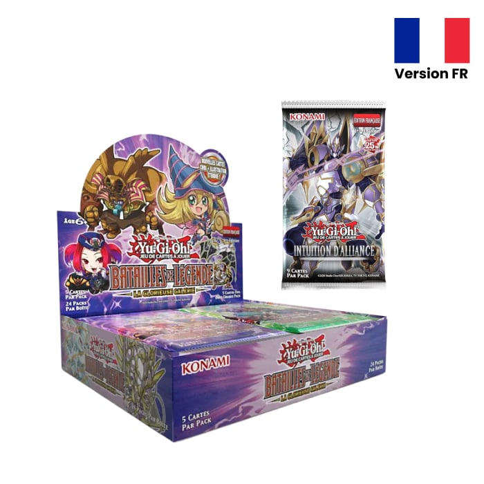 Yu-Gi-Oh - Display - Batailles de Légende : La Glorieuse Galerie + 1 Booster Intuition d'Alliance offert -Boîte de 24 Boosters en français