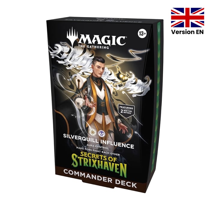 Magic The Gathering - Deck Commander - Silverquill Influence - Secrets of Strixhaven - en anglais