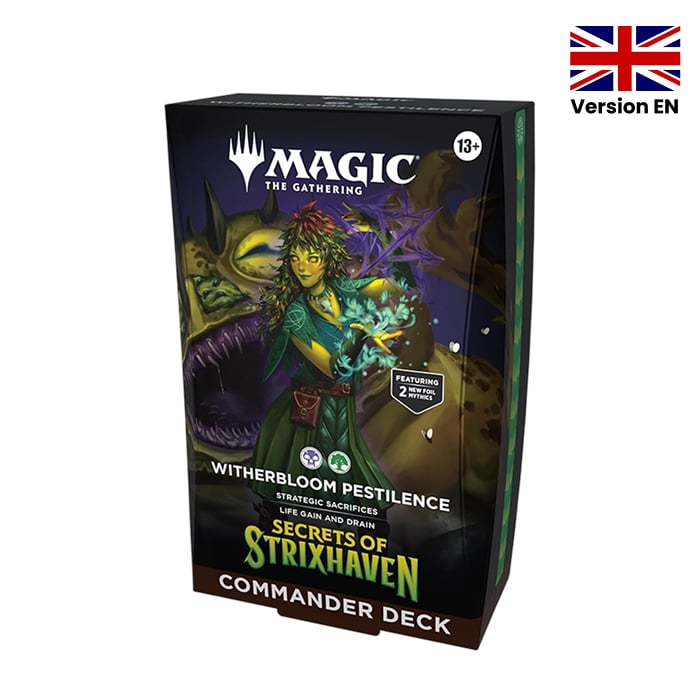 Magic The Gathering - Deck Commander - Witherbloom Pestilence - Secrets of Strixhaven - en anglais