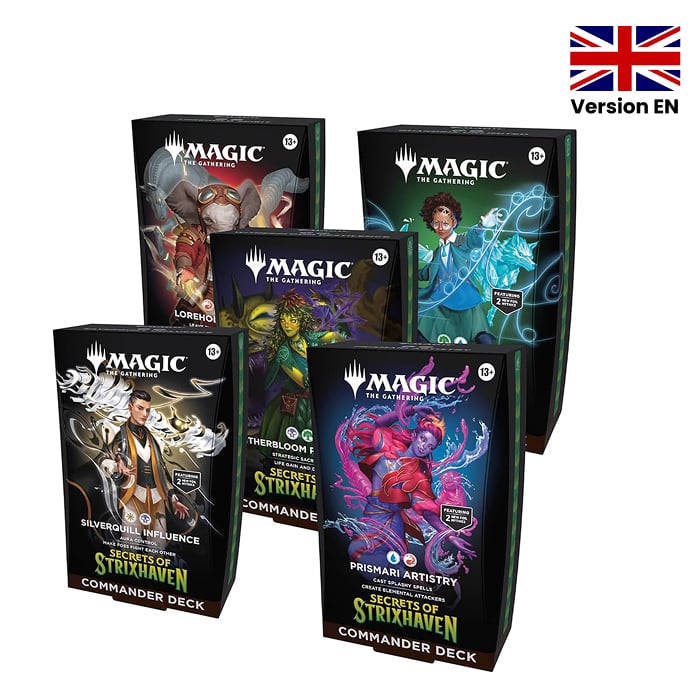 Magic The Gathering - Pack - 5 Decks Commander - Secrets of Strixhaven - en anglais