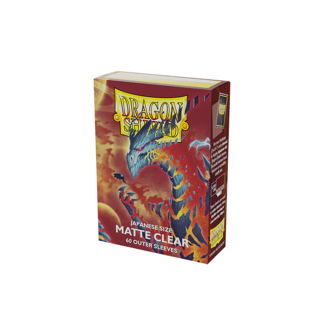 Dragon Shield - Matte Clear Outer Sleeves - Japanese - Clear Cosmere - 60 Sleeves