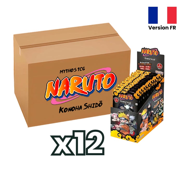 Naruto Mythos TCG - CASE - Konoha Shidō - Carton de 12 display en français - ÉDITION 2