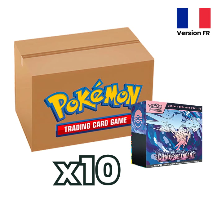 Pokémon - CASE - Chaos Ascendant - ME04 - Carton 10 Coffret Dresseur d’Elite en français