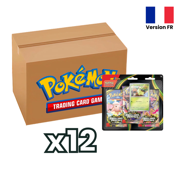 Pokémon - CASE - Équilibre Parfait - ME03 - Carton 12 Tripacks en français