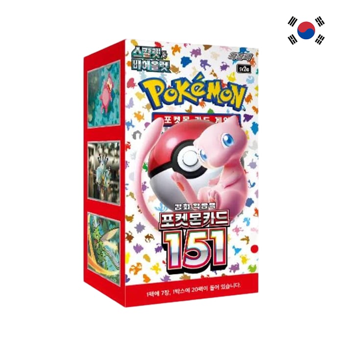 Pokémon - Display - 151 - SV2A - Boîte de 20 Boosters en coréen