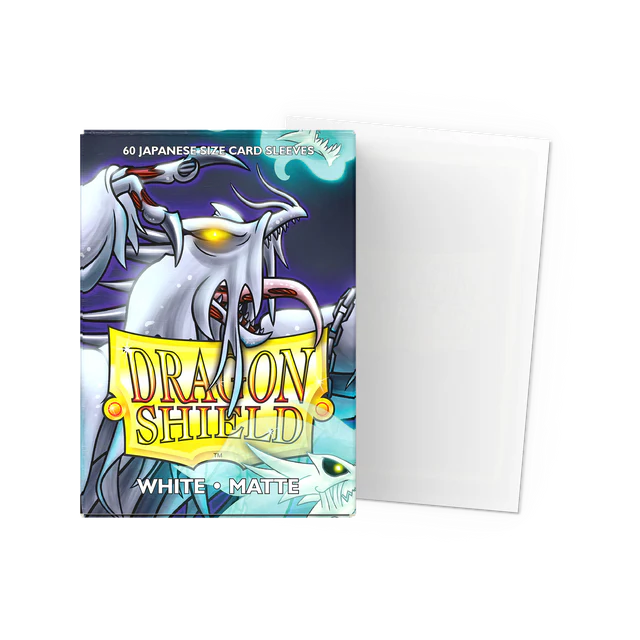 Dragon Shield - Small Sleeves - Japanese - Matte White - 60 Sleeves