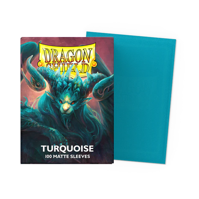 Dragon Shield - Standard Sleeves - Matte - Turquoise 'Atebeck' - 100 Sleeves