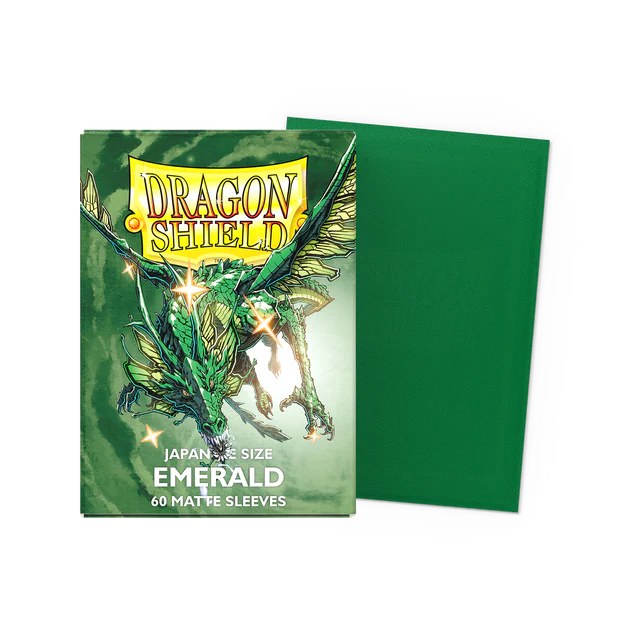 Dragon Shield - Small Sleeves - Japanese - Matte Emerald - 60 Sleeves