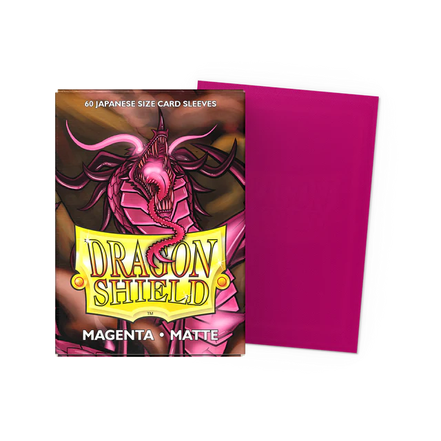 Dragon Shield - Sleeves - Japanese - Matte - Magenta - 60 Sleeves