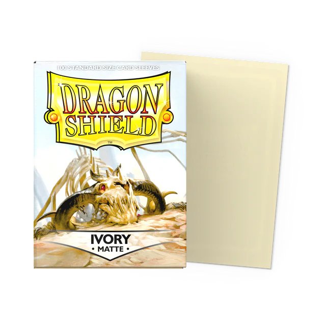 Dragon Shield - Standard Sleeves - Matte - Ivory - 100 Sleeves