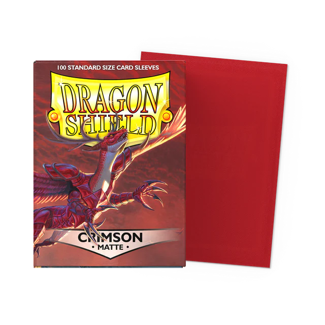 Dragon Shield - Standard Sleeves - Matte - Crimson - 100 Sleeves