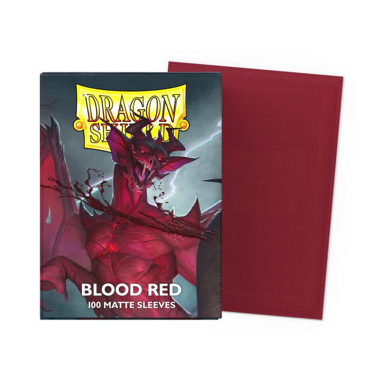 Dragon Shield - Sleeves - Japanese - Matte - Blood Red 'Juusouken' - 60 Sleeves