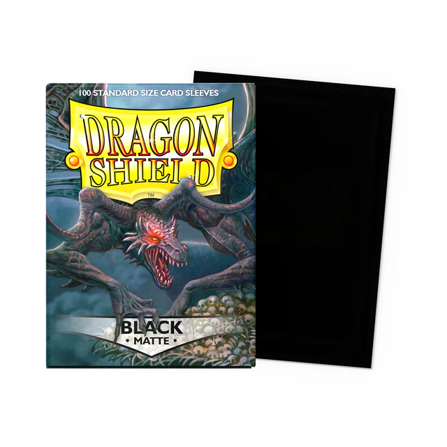 Dragon Shield - Standard Sleeves - Matte - Black - 100 Sleeves