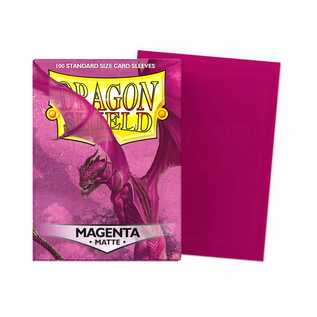 Dragon Shield - Standard Sleeves - Matte - Magenta - 100 Sleeves