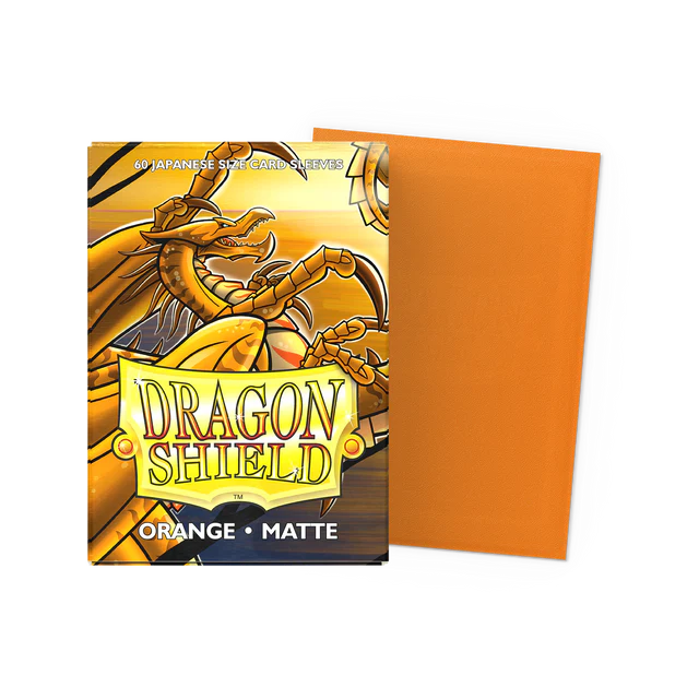 Dragon Shield - Small Sleeves - Japanese - Matte Orange - 60 Sleeves