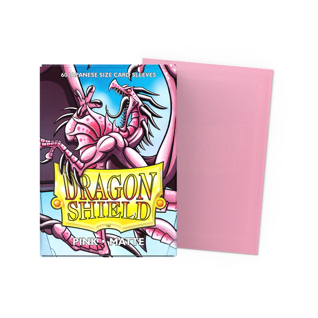 Dragon Shield - Small Sleeves - Japanese - Matte Pink - 60 Sleeves