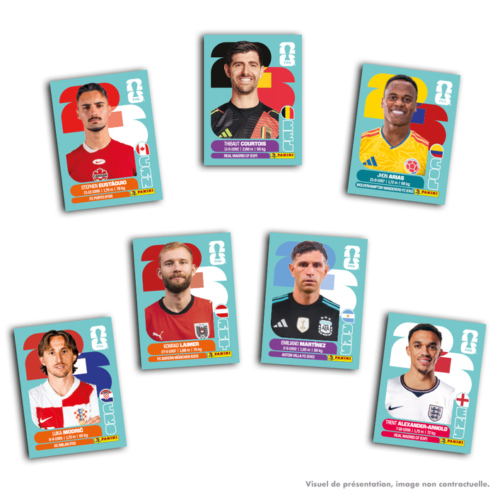 Panini - Pack - 3 Blister - 8 Pochettes - 56 Stickers - Coupe du Monde de la FIFA 2026 - Adrenalyn XL - en français