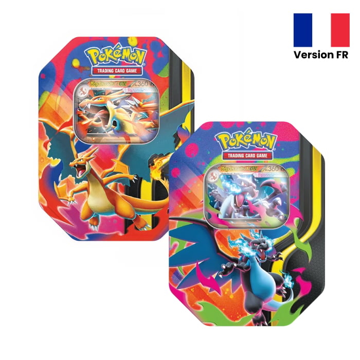 Pokémon - Pack - 1 Pokébox Méga-Dracaufeu X + 1 Pokébox Méga-Dracaufeu Y - en français