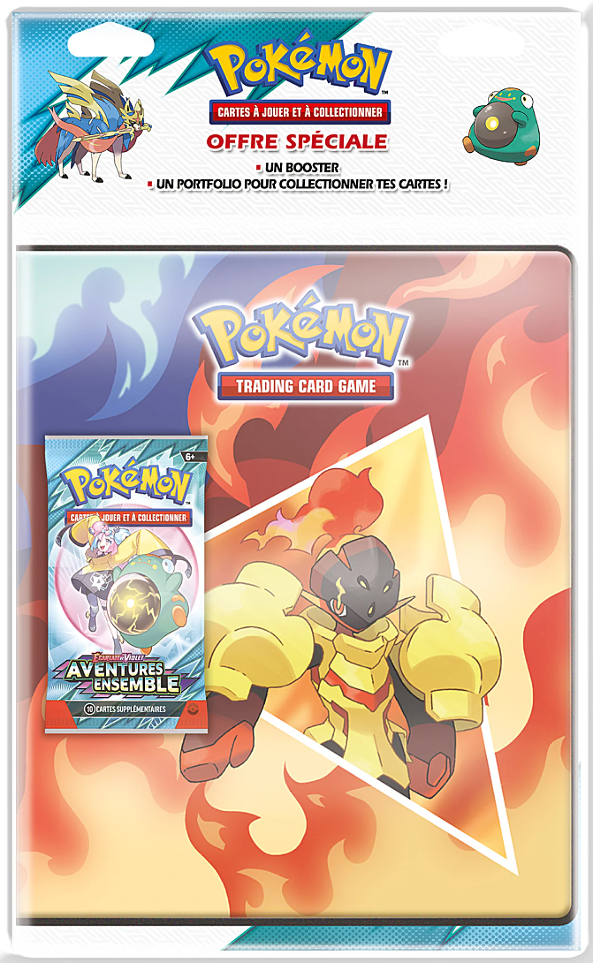 Pokémon - Portefolio Carmadura + 1 Booster EV09 - 9 pochettes - Aventures Ensemble - en français