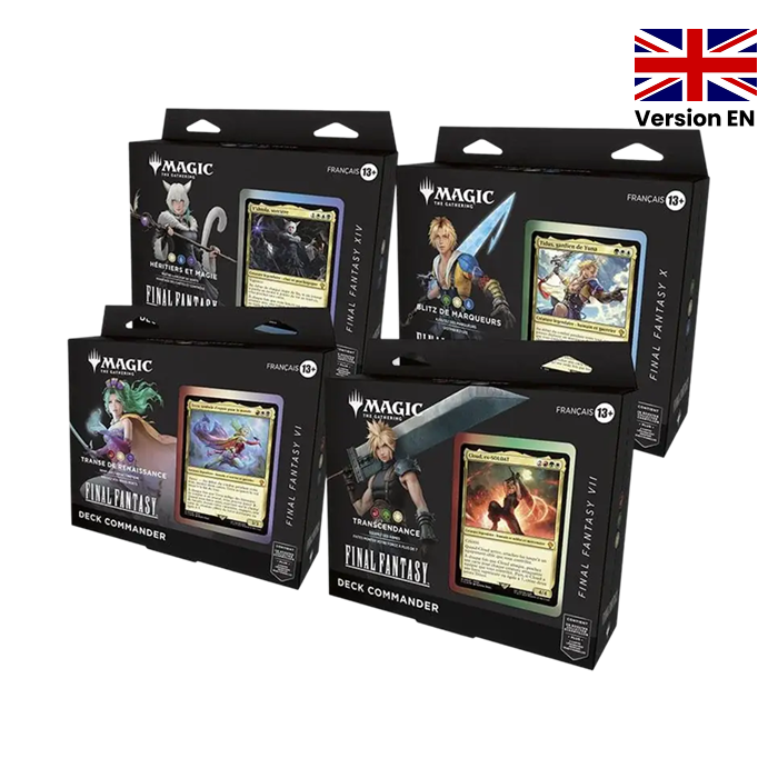 Magic The Gathering - Pack de 4 Decks Commander - Final Fantasy - en anglais