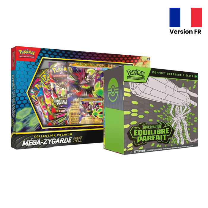 Pokémon - Pack - 1 Coffret Méga-Zygarde + 1 ETB Equilibre Parfait ME03 - en français