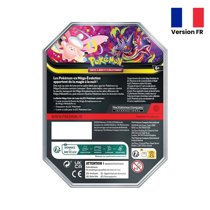 Pokémon - Pack - 1 Pokébox Méga-Ectoplasma + 1 Pokébox Méga-Mélodelfe - en francais