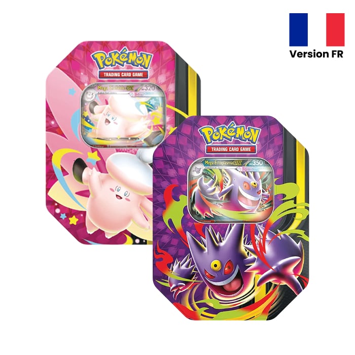 Pokémon - Pack - 1 Pokébox Méga-Ectoplasma + 1 Pokébox Méga-Mélodelfe - en francais