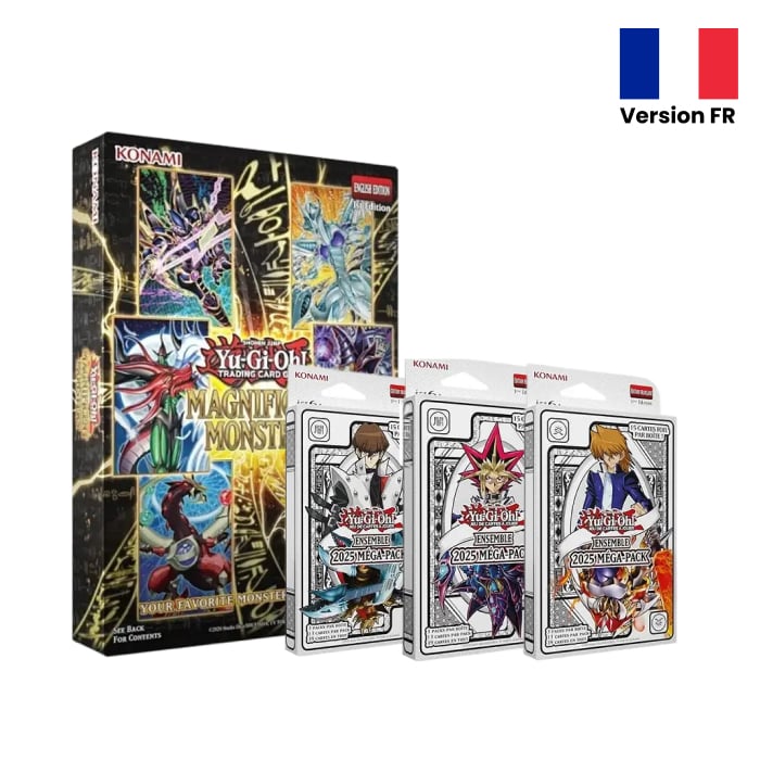 Yu-Gi-Oh - Pack - 1 Coffret Magnificent Monsters MAMO + 1 Mega Pack MP25 - en français